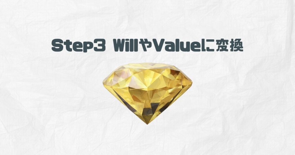 Step3 WillやValueに変換する